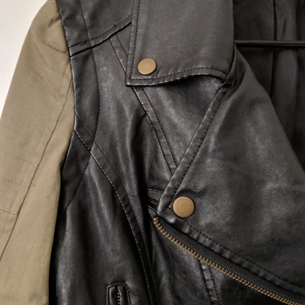 LUSH MILITARY LEATHER JACKET - Picture 2 of 5
